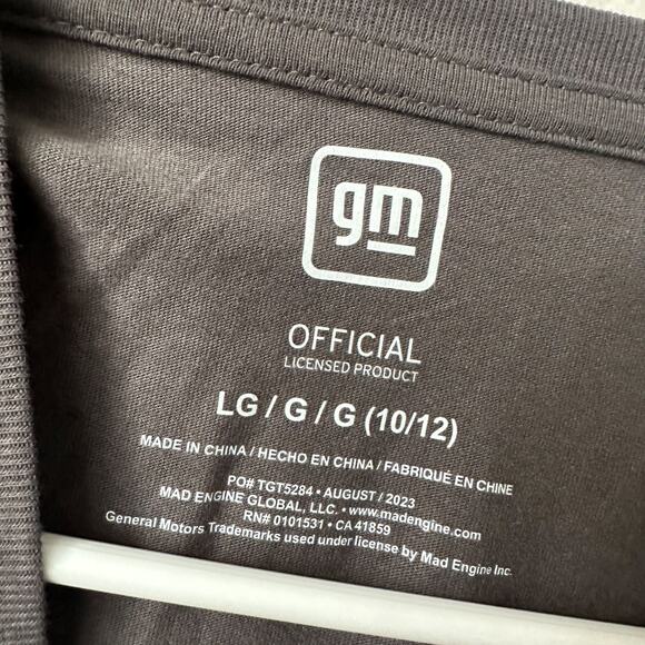 Women's Gray GM Corvette Long Sleeve Pastel T-Shirt Size Large - Picture 3 of 3